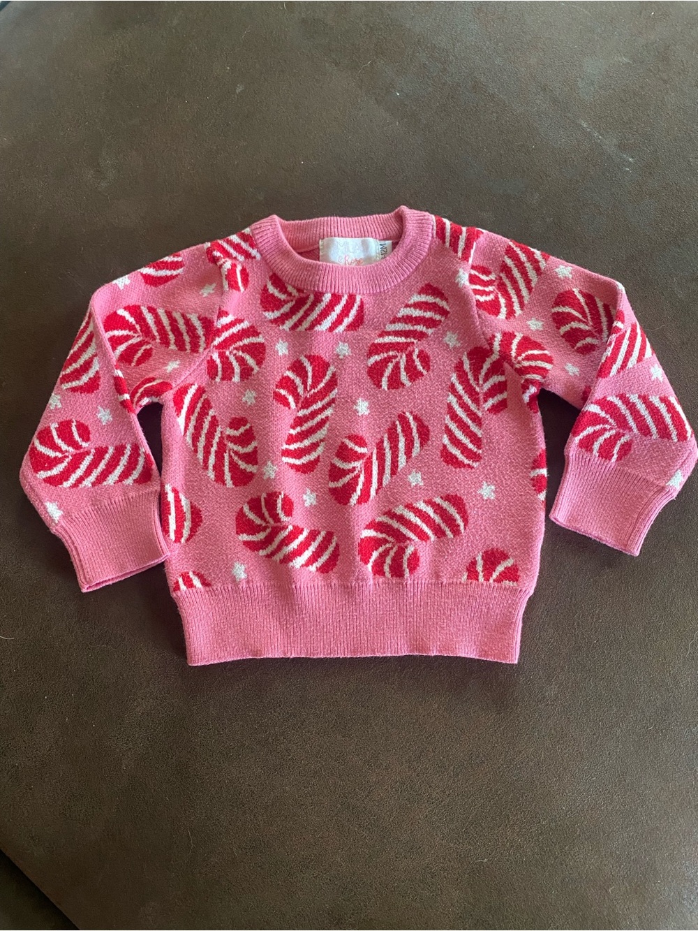 Mila & Rose Candy Cane Christmas Sweater